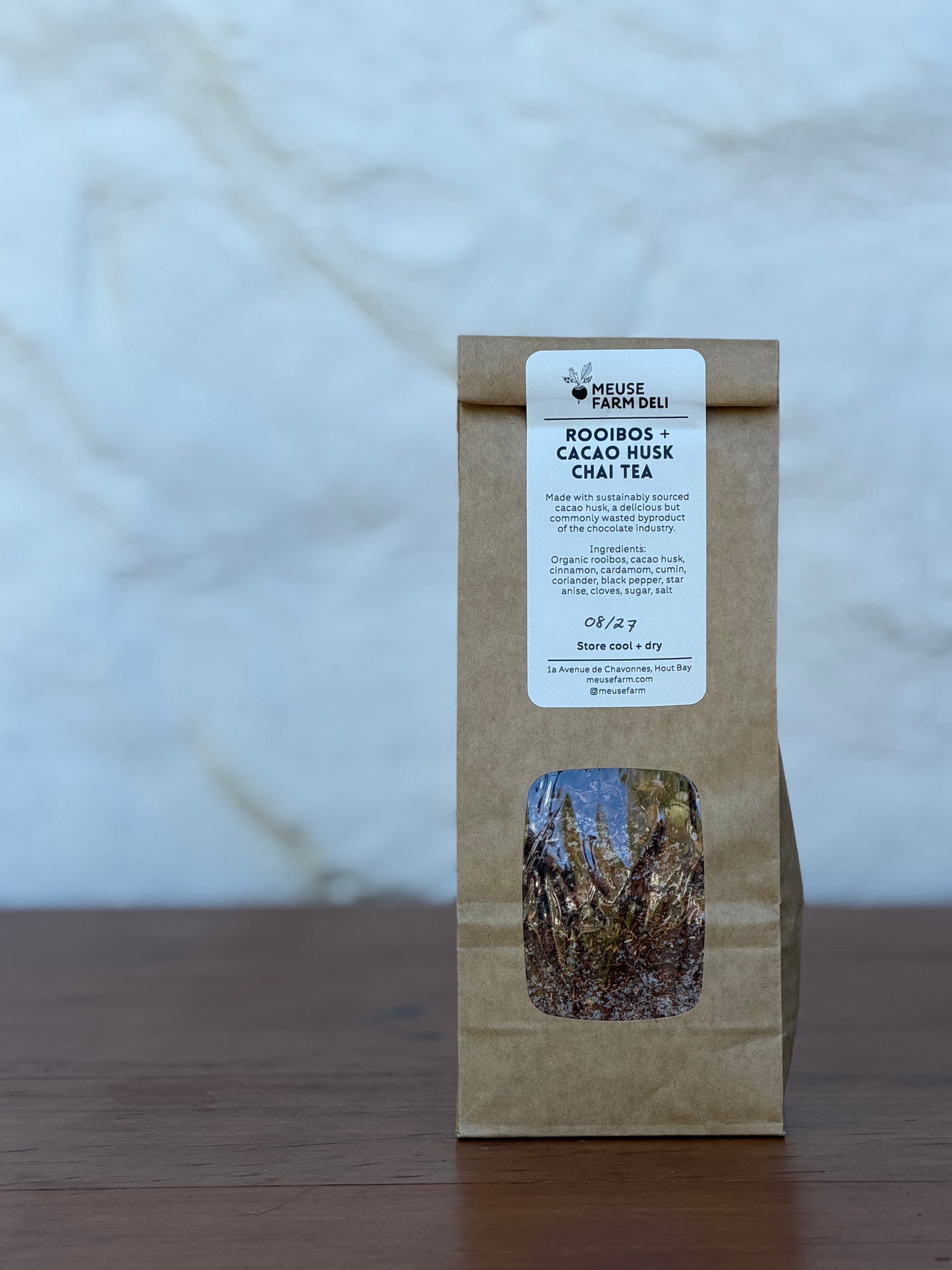 rooibos + cacao husk chai tea