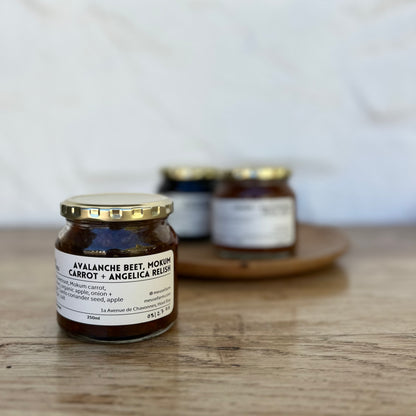 Jams, jellies, marmalades, relish, chutney